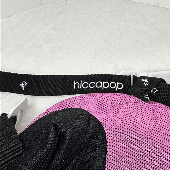 Hiccapop Children’s Inflatable Pink and Black Booster Seat - Picture 2 of 7